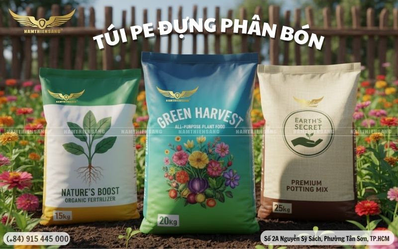 kích thước túi PE đựng phân bón